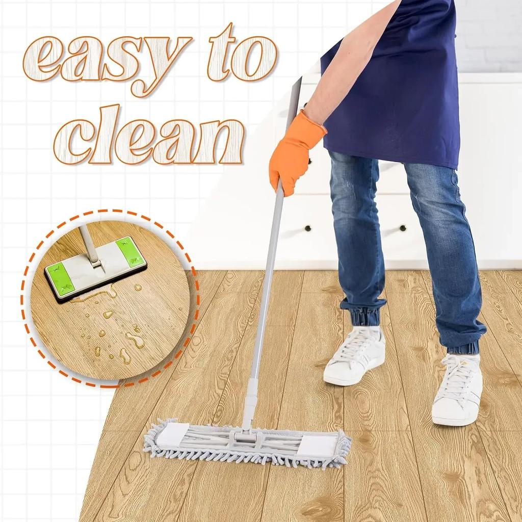 3D 40CM Thickened Wood Grain Peel And Stick Wallpaper, Self-Adhesive Flooring, Waterproof, mould proof Floor Tiles, Anti-Slip