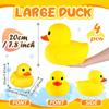 1/2Pcs Giant Rubber Duck 10.2 Inch Duck Giant Rubber Duck Large Rubber Squeaky Big Yellow Rubber Ducks
