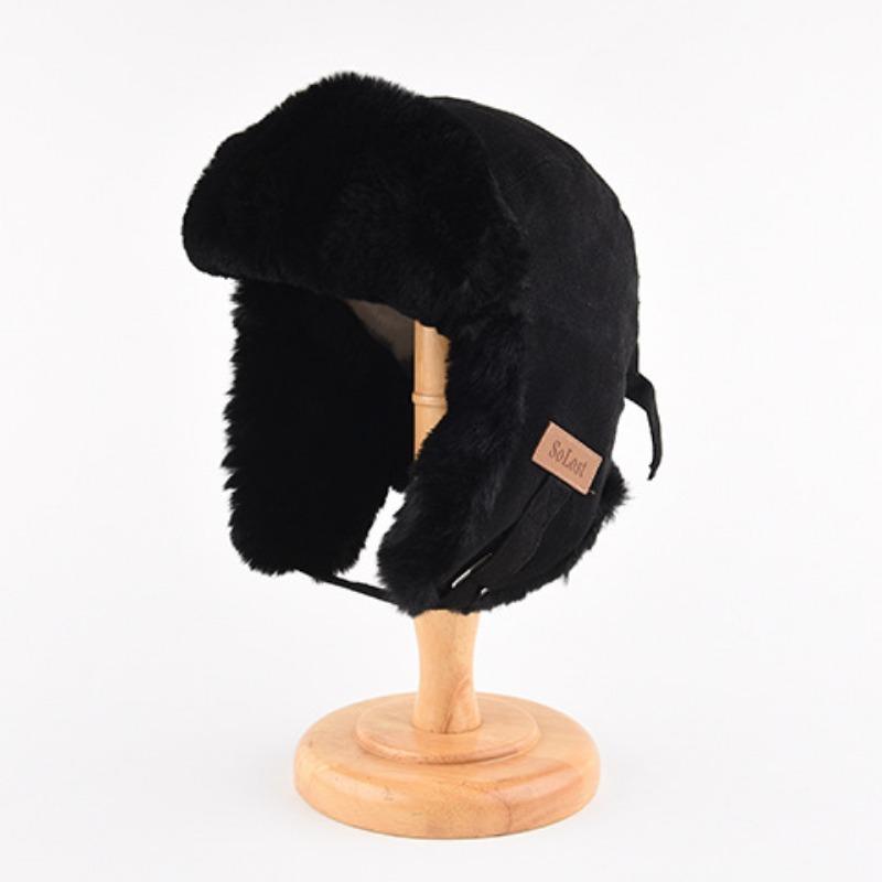 Thunderhead Cap Men's Fall and Winter Warm Cotton Cap Children's Mask Cap Plush Ear Protection Cycling Cap Europe and The United States