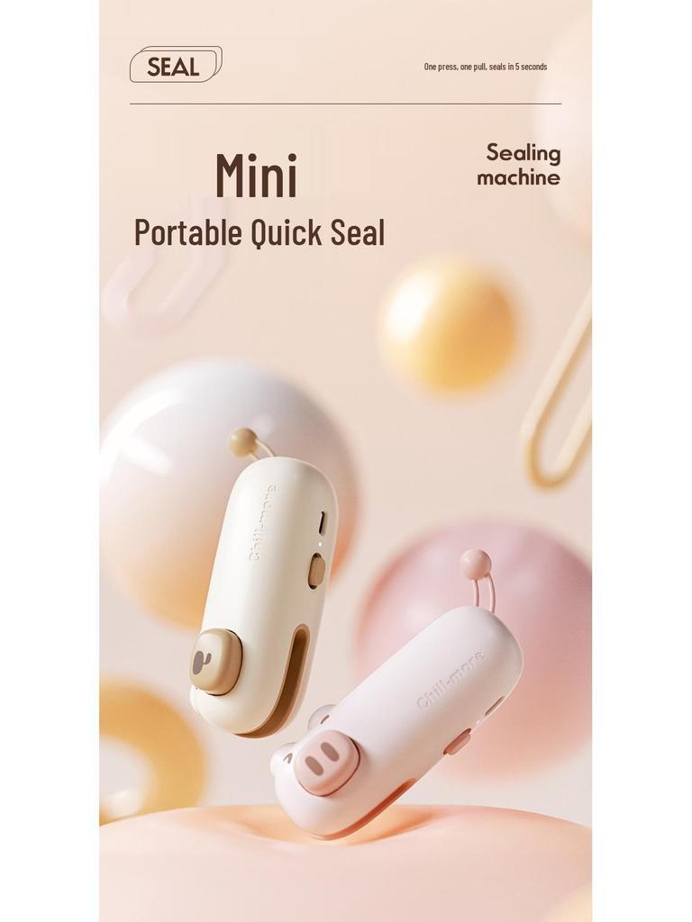 Mini Portable Snack Sealer: Household Heat Sealing Clip for Plastic Bags