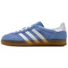 Originals Gazelle Indoor Chaussures d'Entraînement Confortables Polyvalentes Chaussures Femmes Bleu KH6038