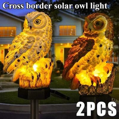 Solar Lamp Owl Animal Solar Garden Lights Solar Powered Solar Led Light Outdoor Garden Decoration Lamp Waterproof Solar Lights