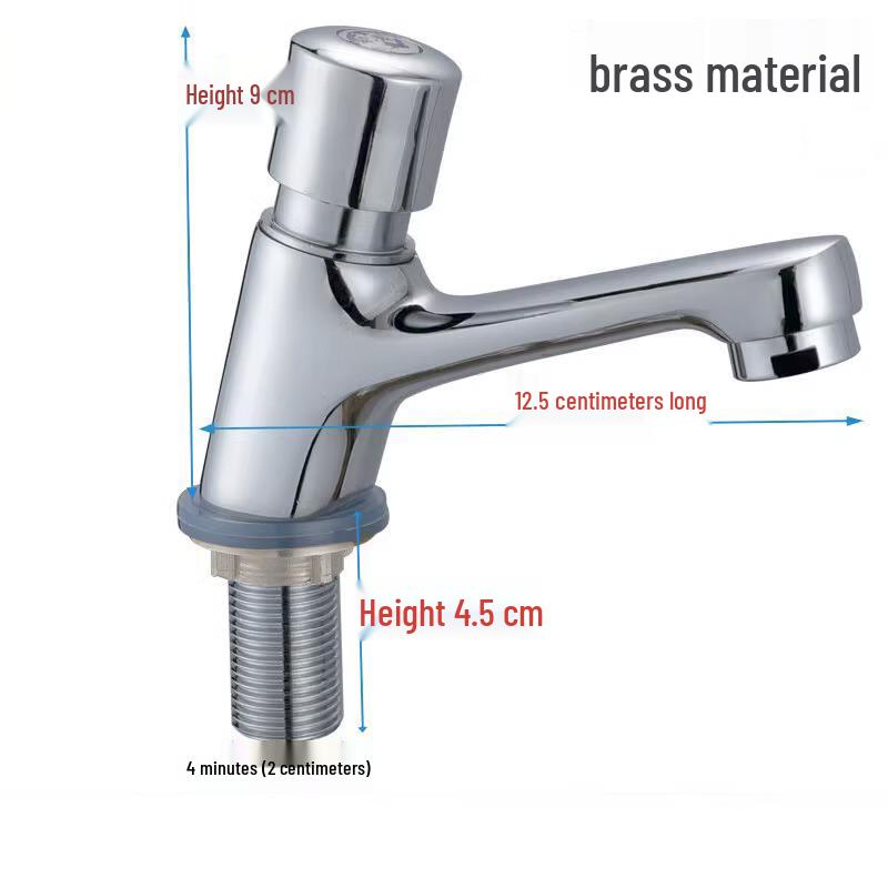 Press Type Single Cold Delay Faucet