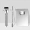 3-Piece Foundation Set: Flat Foundation Brush, Spatula, and Color Mixing Palette Ring
