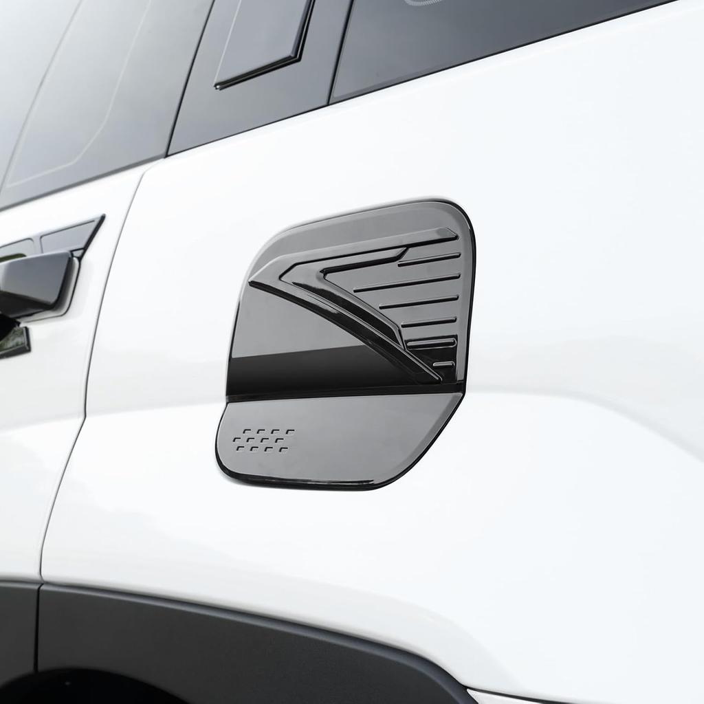 ABS Fuel Tank Cover Oil Gas Cap Fuel Filler Door Trim Cover Decal Sticker Compatible with Hyundai Santa Fe 2024-2026 MX5 Accessories (Glossy Black