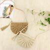 Cross Body Bag Half Moon Straw Bags Women Summer Rattan Bag Handmade Woven Beach Bohemia Handbag