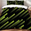 Black White Plaid Bedding Set Floral Embroidery Traditional Ethnic Style Duvet Cover Pillowcase Breathable For Home Bedroom