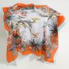 Spring and Summer Thin Scarf Temperament Simulation Silk Bird Sunscreen Towel Simple Morning Glory Flower Flower Elegant Versatile Silk Scarf Square S