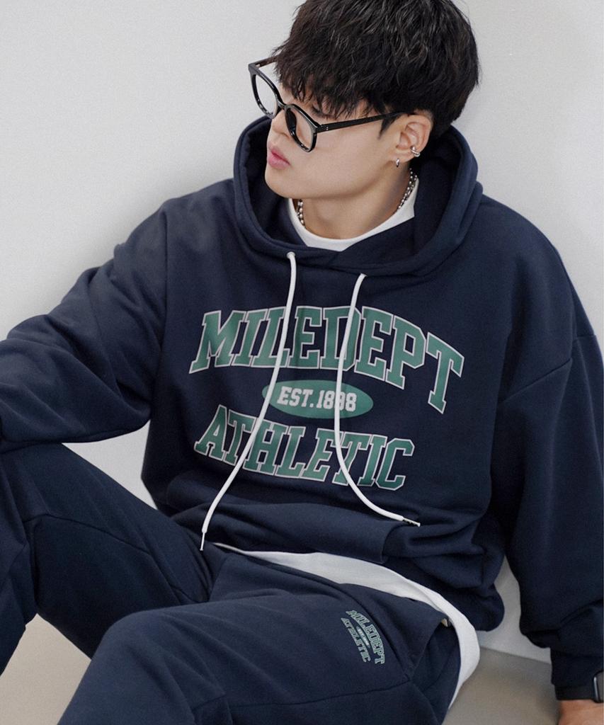 Mile Dept Sweat Hoodie [Navy]