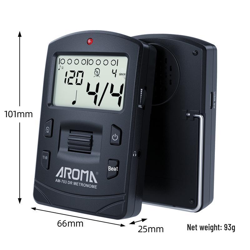 Anoma Aroma 703DR Rechargeable Universal Metronome for Piano, Guitar, and Drums