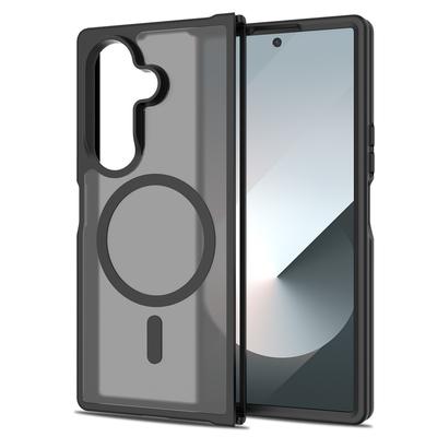 Pro Samsung Z FOLD 7 Magnetický dvoudílný kryt na skládací mobilní telefon s povrchem jako kůže Z FOLD 6 Kryt na mobilní telefon