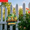 Russian Wooden Welcome Sign with Tree Frog Pattern, Unique Round Sign for Front Door, Wall Hanging Decor, Ideal Gift for Friend & Family