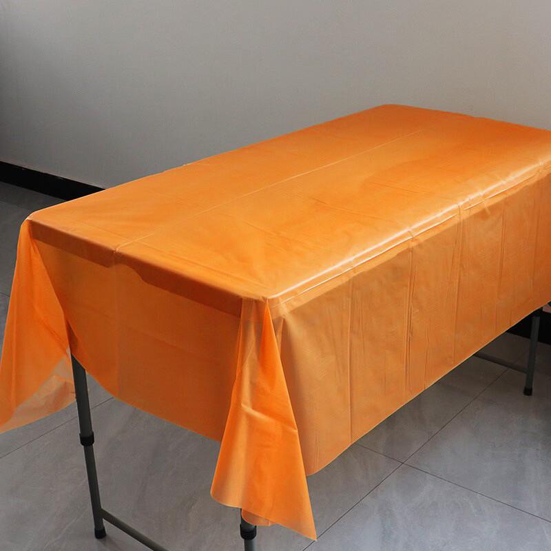Disposable Solid Color PE Plastic Party Tablecloth