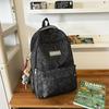 New Junior High School Girls Korean Joker Large Capacity Backpack Korean College Style American High Street Travel Bag Backpack.