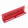 Lockout Tagout Locks Station Red Steel Wall Mounted Alarm Reminder Padlock Station for Management Workstation
