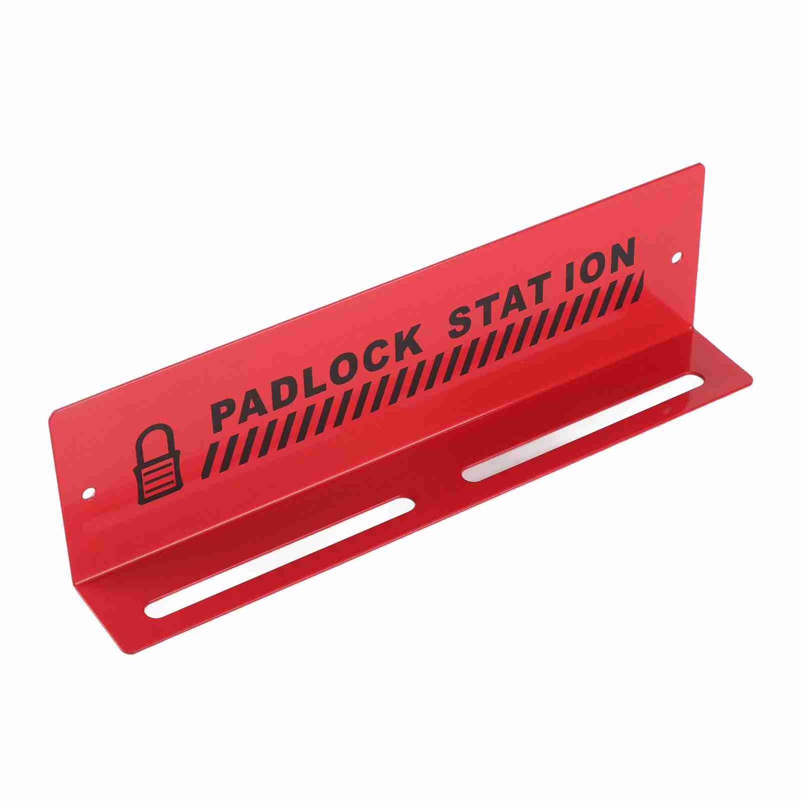 

Lockout Tagout Locks Station Red Steel Wall Mounted Alarm Reminder Padlock Station for Management Workstation