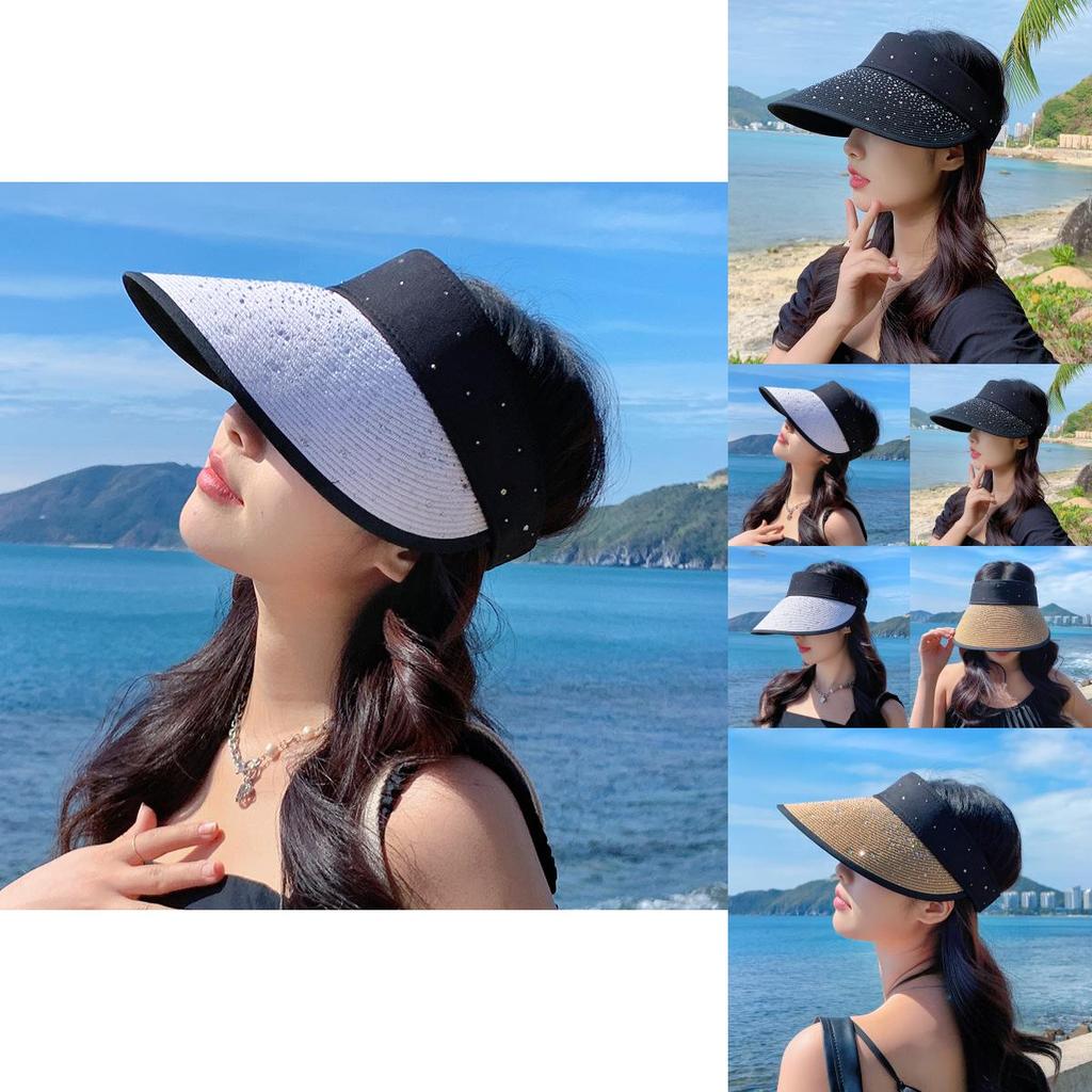 Summer Foldable Sun Hat With Breathable Straw And Stylish Design For Women