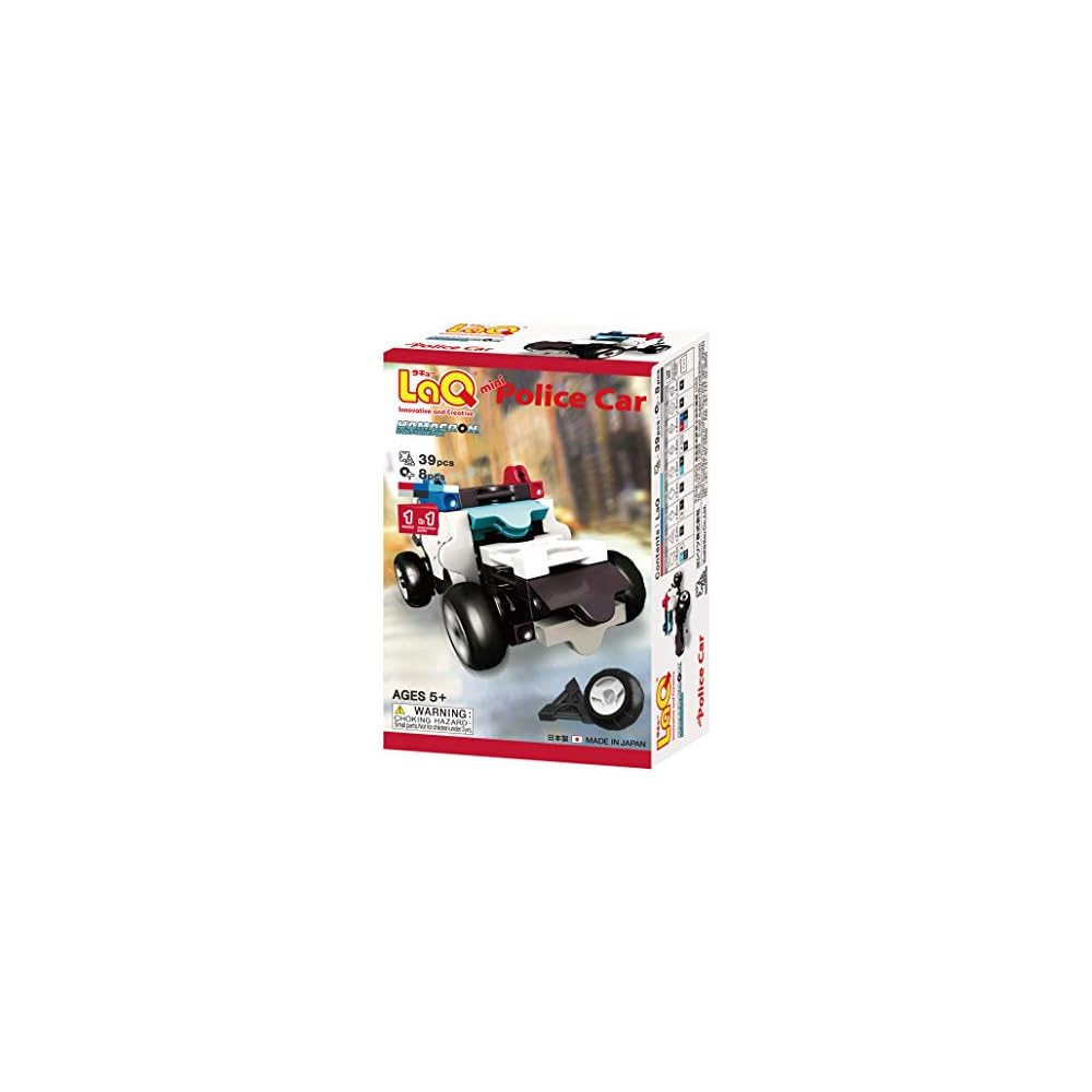 Yoshiritsu LaQ Hamacron Constructor Mini Police Car Building Set Educational Toy