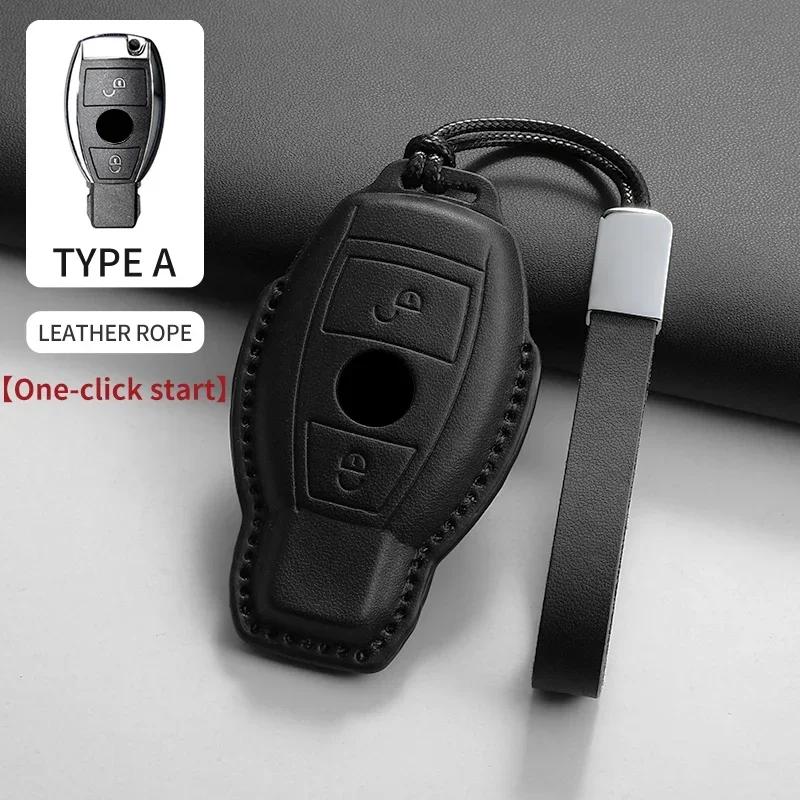 Autoschlüsselhülle für Mercedes Benz A B C E G S Klasse GLS GLA GLK E200 E400 E63 S350 C260 C300 S400 S500 W204 W212 W176 Kering