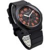 CaSio Men S Analog Quartz Watch Black Orange Mw 240 4bv