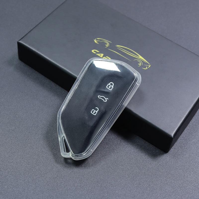 

Чехол для ключа Volkswagen Golf 8 для моделей восьмого поколения и Teramont X, ID.4X, ID.6X - Накладка-чехол для женщин прозрачный