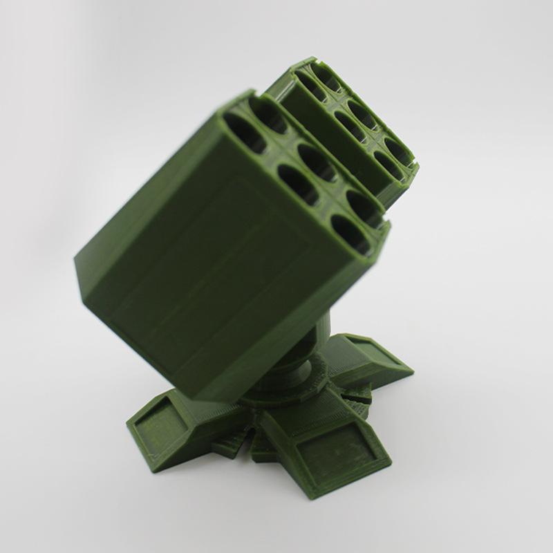 

Новая подставка для ручек в виде зенитного орудия, напечатанная на 3D-принтере, подставка для ручек для хранения ракет, креативный рождественский подарок для военного энтузиаста
