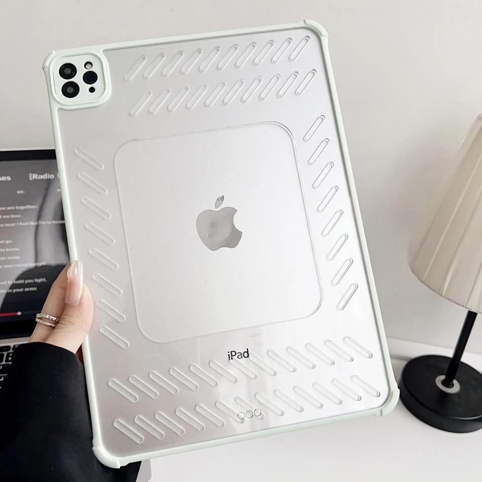 Holle Warmteafvoerende Tablethoes Voor iPad Pro Air 4 5 6 7 8 9 10e 11e Generatie Mini Cases 10.9 11 12.9 13 Inch Cover Air 3rd 10.5inch