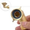 2PCS 90 Degree Elbow Connection Brass Corner Joints 3/4 Water Pipe Fitting Connection Garden Hose Connection Adapter