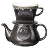 [Amazon.co.jp Exclusive] Kalita Coffee Pot, 480ml, Black, SG, Hasami Ware Sandstone, #35223