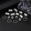 80pcs Dreadlock Hair Beads Alloy Hollow Hair Braid Rings For Girls Women Stylish Hair Jewelry Locks for Braids Hair Accessories