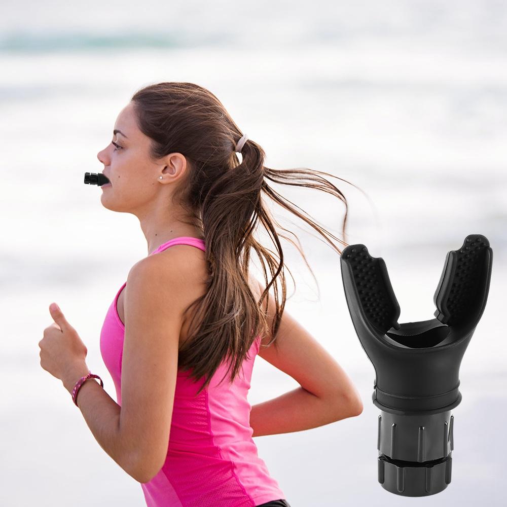 Fitness Equipment Silicone Breathing Mouthpiece Outdoor Expiratory Exercise Tool  Fitness Exerciser