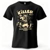 The Killer Dark Humor Printed Unisexs Tshirt Oversized Cartoon Graphic Tees For Unisex Tops Tees Casual Streetwear