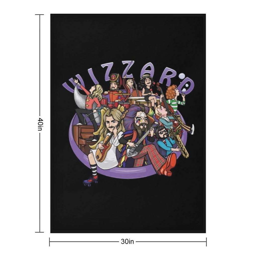 The Spirit of Wizzard Classic Throw Blanket Funny Gift Soft Plush Plaid Soft Beds Bed Linens Blankets