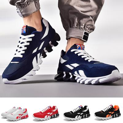Men's Fashion EVA Mesh Sports Shoes Breathable UK Flag Tongue Design Durable Zigzag Sole Lightweight 5 Color Options Active Lifestyle