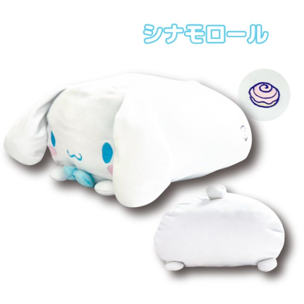 Hatayama Shoji Sanrio Soft and Squishy Lying Down Cushion Cinnamoroll Total Length 35cm 34202436 Approx.