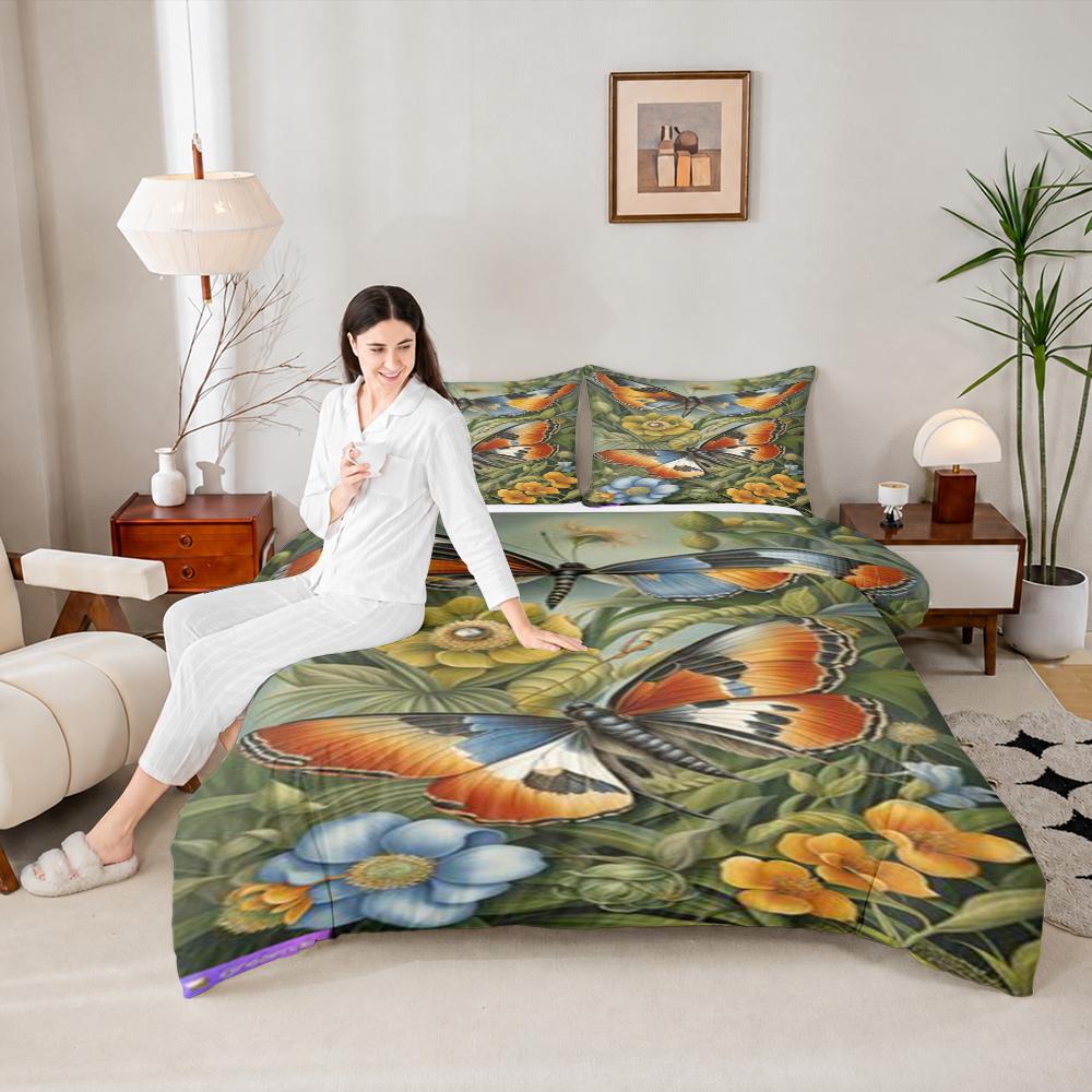 J-Jujutsu K-Kaisens Anime Characters Design Bedding Set (1 Duvet Cover, 2 Pillowcases, Duvet Not Included)