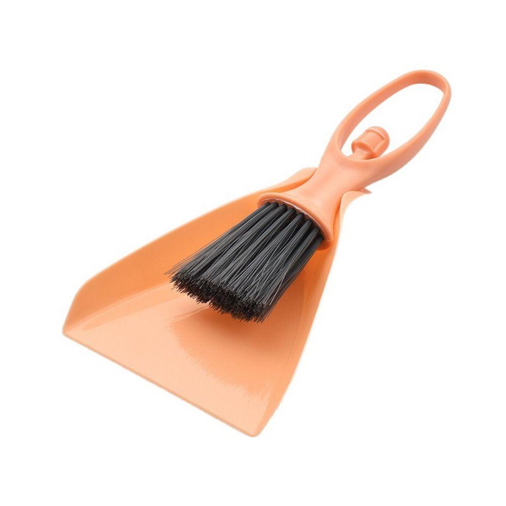 

Labor Saving Small Broom Dustpan Plastic Guinea Pig Toilet Broom For Bunny Kitten розовый