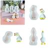 3D Duck Candle Crafting Mold Silicone Mould for Unique Handmade Crafts Epoxy Resin Wedding Decoration Making Mold