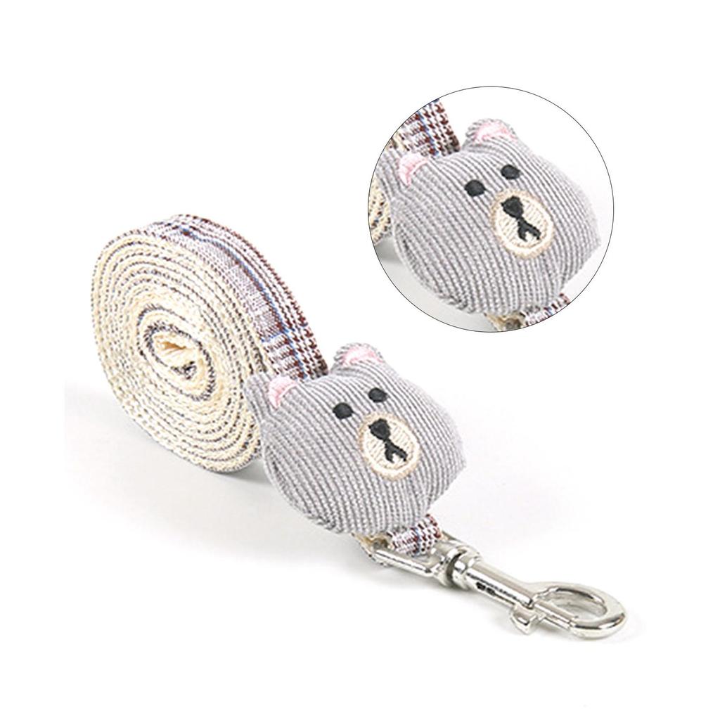 Dog Cat Harness Leash Cute Cartoon Cat Collar Adjustable Breathable Pet Vest Traction Rope Small Medium Dog Chain Puppy Supplies