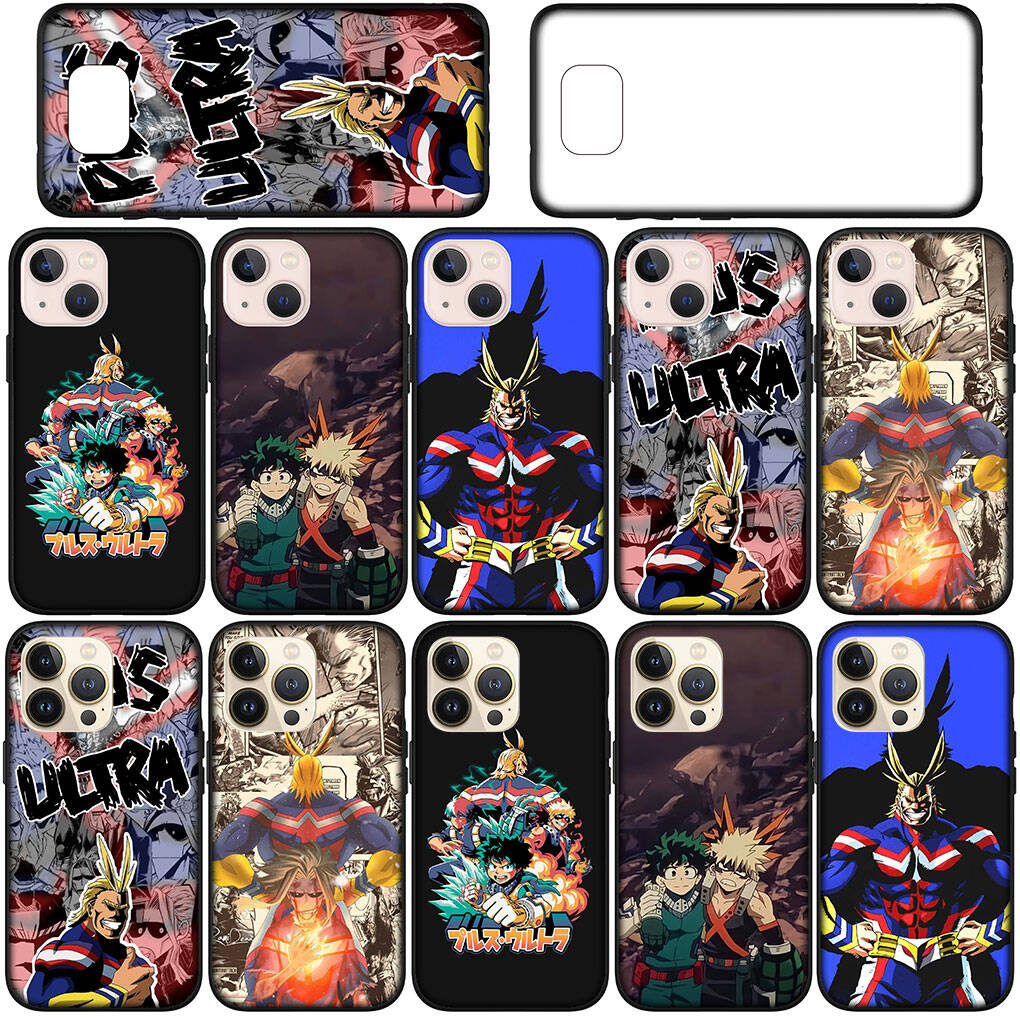 Cover for iPhone 17 16 15 Xiaomi Poco Redmi Note 14 13 12 11 Pro Max Samsung Galaxy S25 S24 S23 OPPO Huawei My Hero Academia All Might BNHA Phone Case