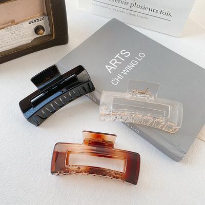 New Elegant Hollow Hair Claw for Women Plastic Hair Claw Vintage Hair Clips Headband Hairpin Hair Crab Hair Accessories