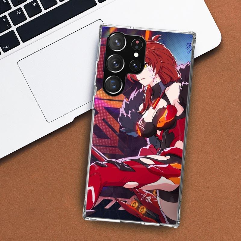 Honkai Star Rail Himeko Phone Case For Samsung Galaxy S24 S23 S22 Ultra S21 S20 Fe S10 Plus S10E S9 S8 + Shell Coque