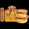 LOCK&LOCK 2-Piece Glass Lunch Box Set with Cutlery