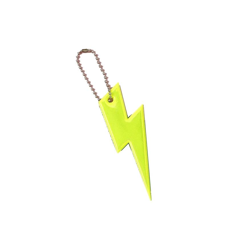 3Pcs Reflective Pendant Safety Warning Reflective Keychains for Kids Bag Backpack Riding Cycling Night Glowing Hanging Strips