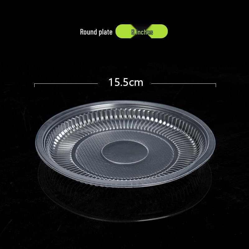 High-Temperature Resistant Disposable Picnic Plates - Food-Grade Plastic for Serving Meals