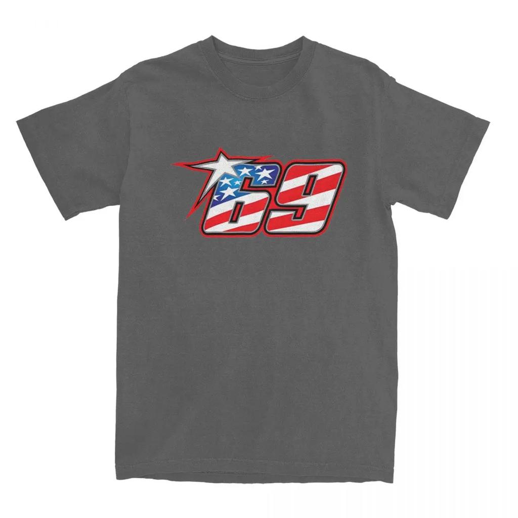 Vintage T Shirt Nicky Hayden 69 100% Cotton T Shirts Leisure Tshirt for Men Summer Aesthetic Print Short Sleeve Clothing