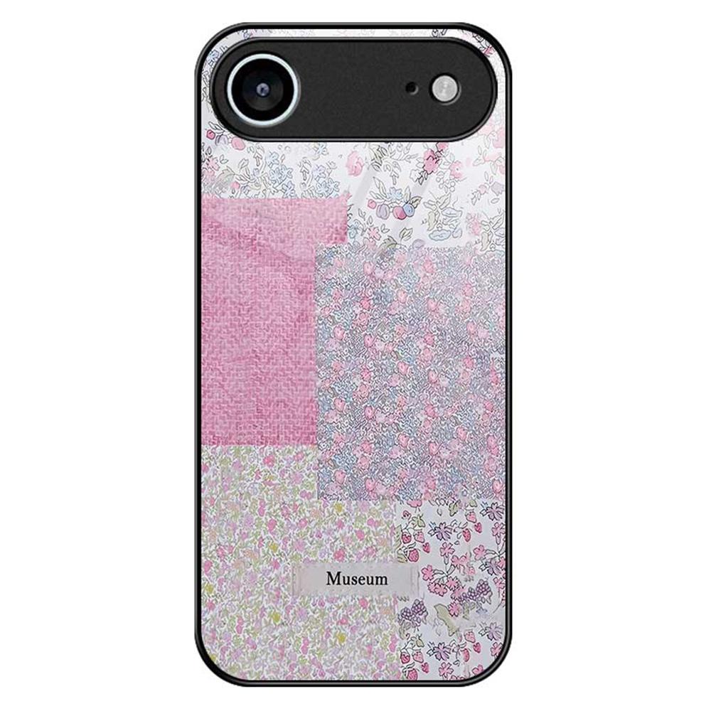 For iPhone 17 Air Case Anti Drop TPU PC Tempered Glass Pattern Printing Phone Back Cover