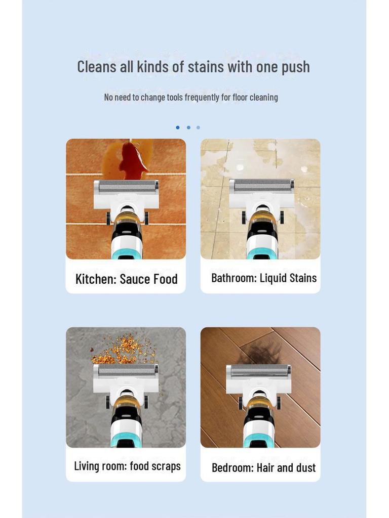Wireless Automatic Floor Scrubber Vacuum Cleaner