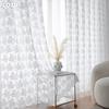 1PC LOZUJOJU White Lace Knitted Small Floral Chiffon Curtain for Living Room Bedroom Balcony Home Decor
