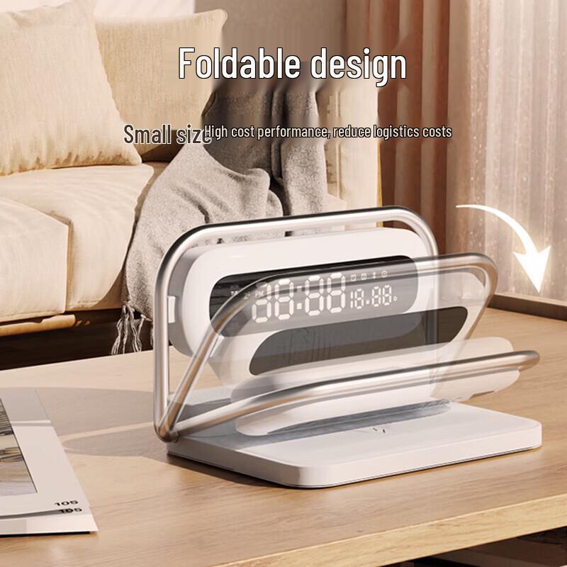 M11 Multi-functional Wireless Charging Bluetooth Speaker Alarm Clock CN plug (adapter included)
